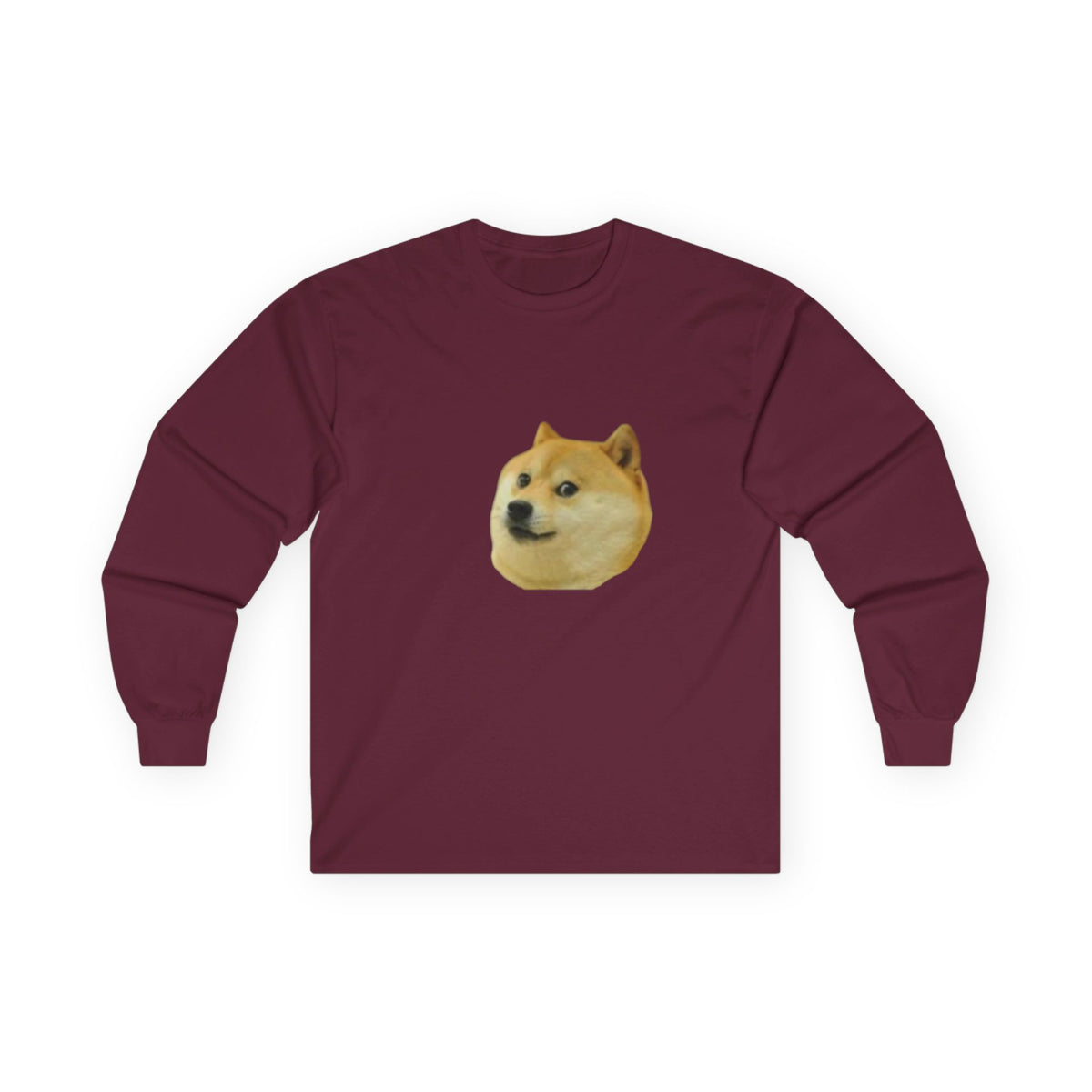 Doge Dog Cotton Long Sleeve Tee