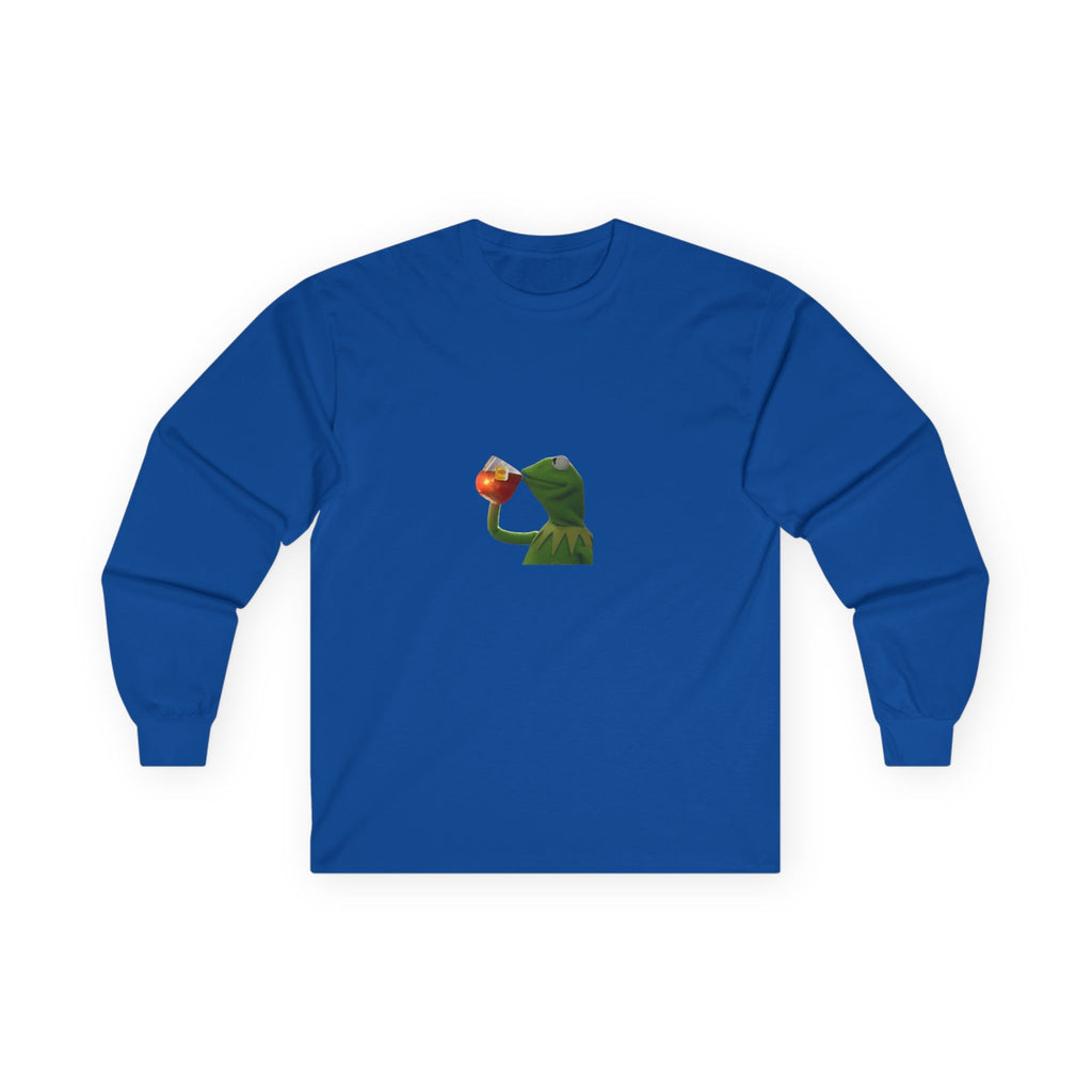 Frog Meme Cotton Long Sleeve Tee