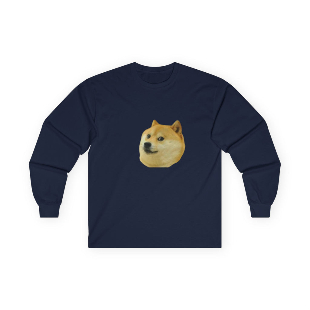 Doge Dog Cotton Long Sleeve Tee