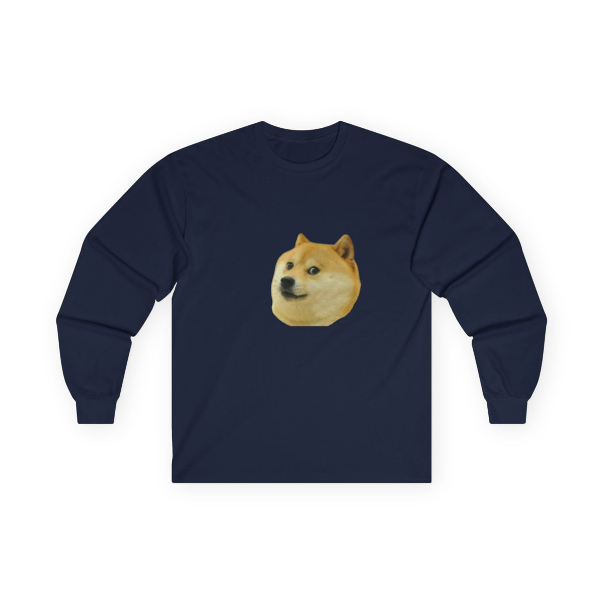 Doge Dog Cotton Long Sleeve Tee