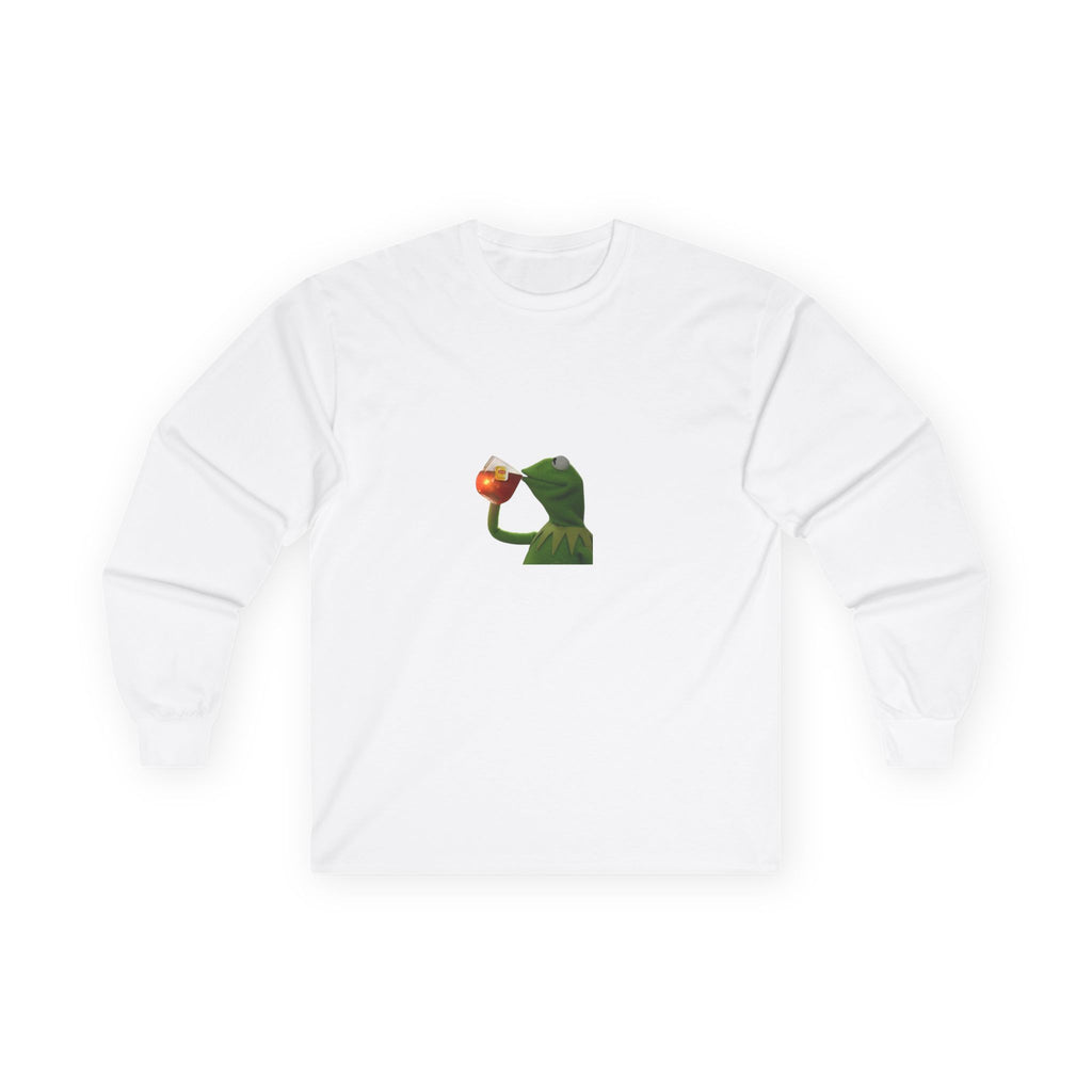 Frog Meme Cotton Long Sleeve Tee