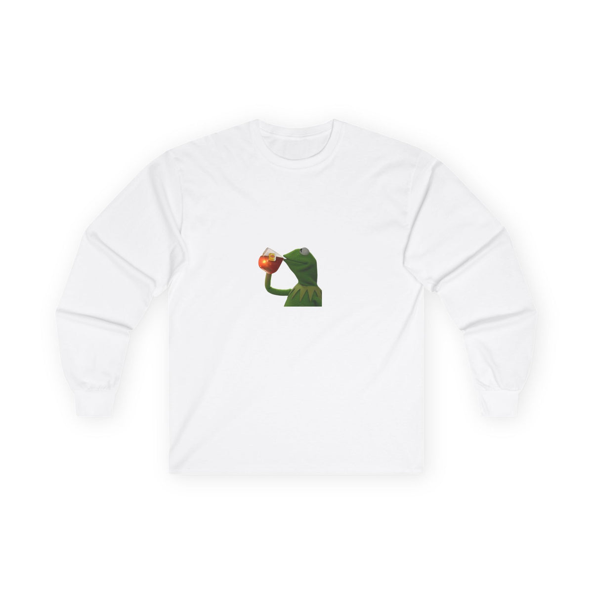 Frog Meme Cotton Long Sleeve Tee