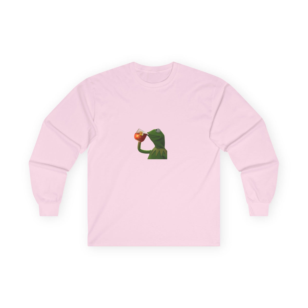Frog Meme Cotton Long Sleeve Tee