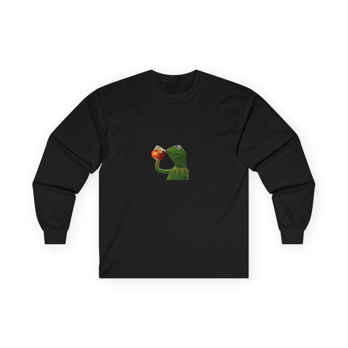 Frog Meme Cotton Long Sleeve Tee