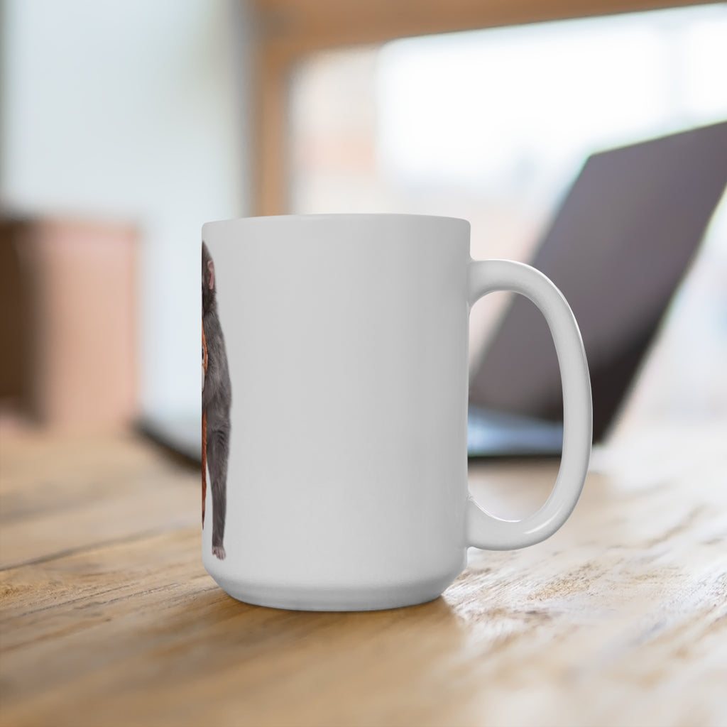 Punch the Monkey 15 oz Ceramic Coffee Mug