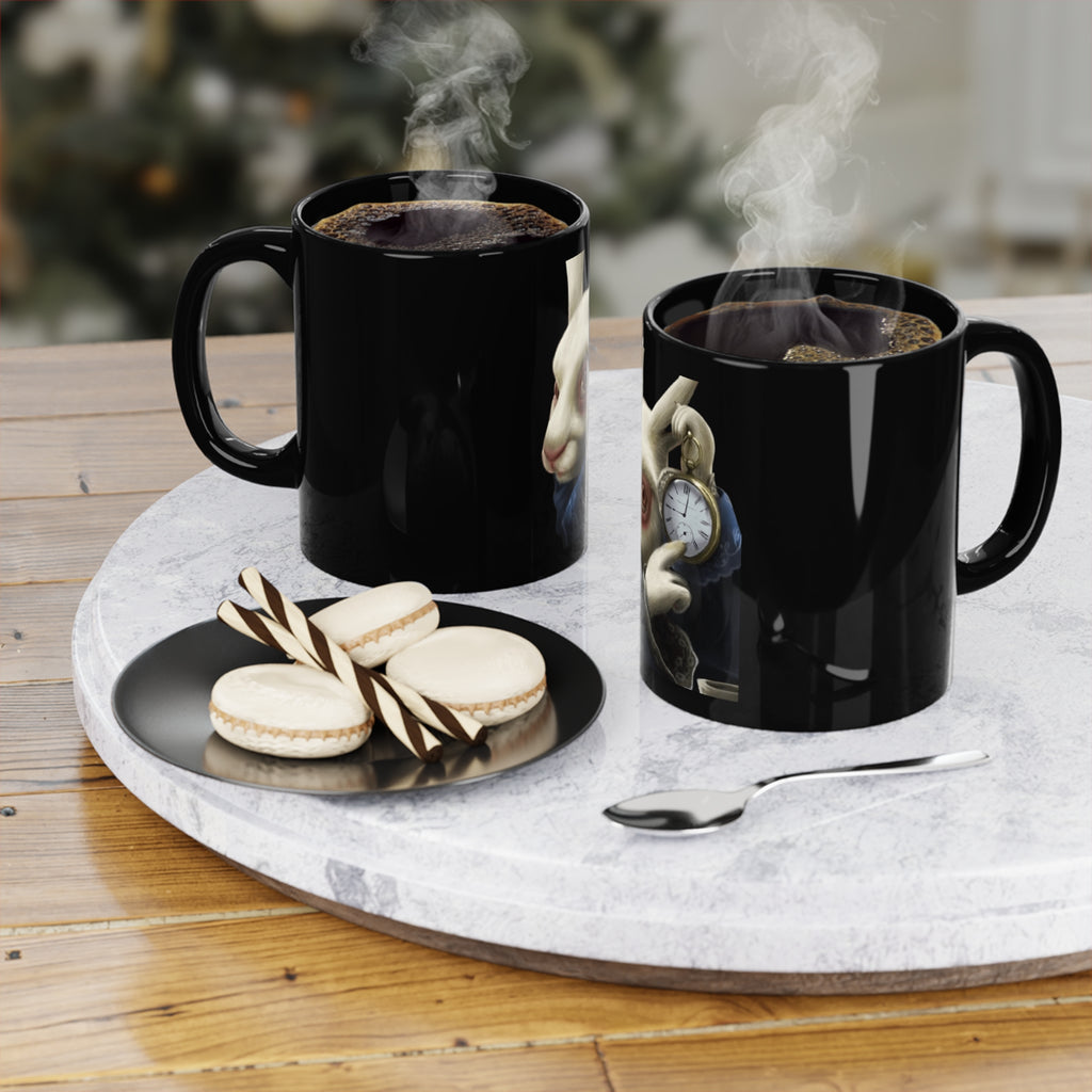 White Rabbit Time Ticking Coffee Mug 11oz